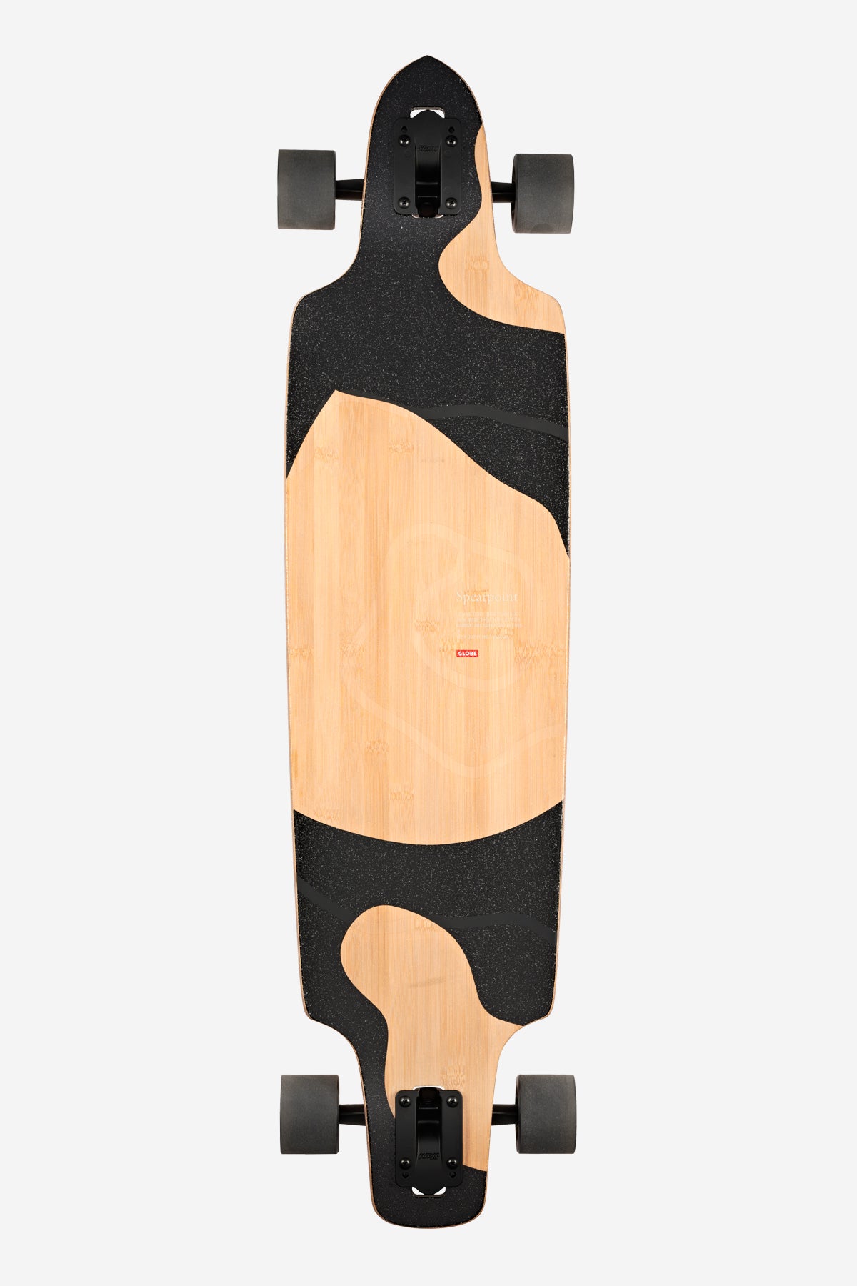 aerial view of Spearpoint 40" Longboard - Bamboo/Xeric