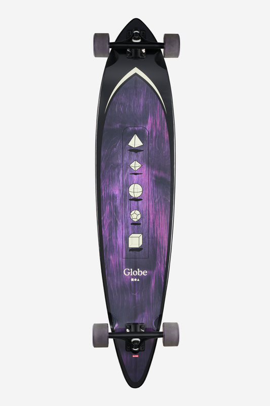 bottom graphic of Pintail 44" Longboard - Purple/Shape Faze