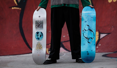 lifestyle image of the G2 Rholtsu 8.0" Deck and the G2 Rholtsu 8.25" Deck 