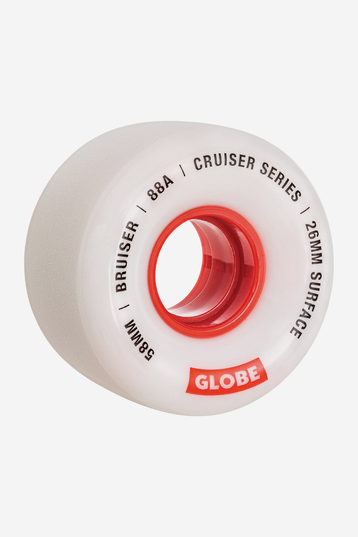 detail of Bruiser Cruiser Wheel 58mm - White/red