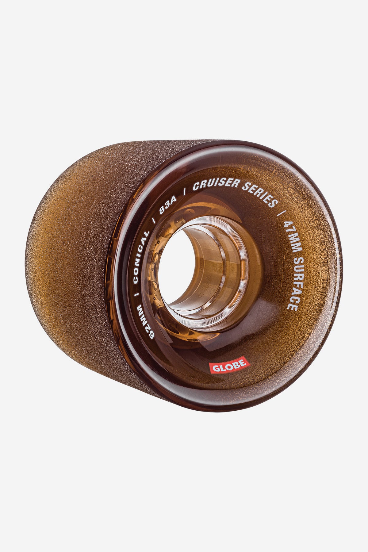 detail of Conical Cruiser Wheel 62mm - clear coffee