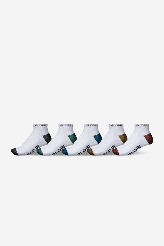 Ingles Ankle Socks 5 Pack White