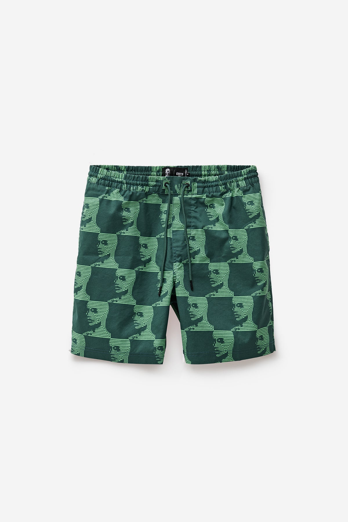 off body view of Circuits Poolshort - Night Green