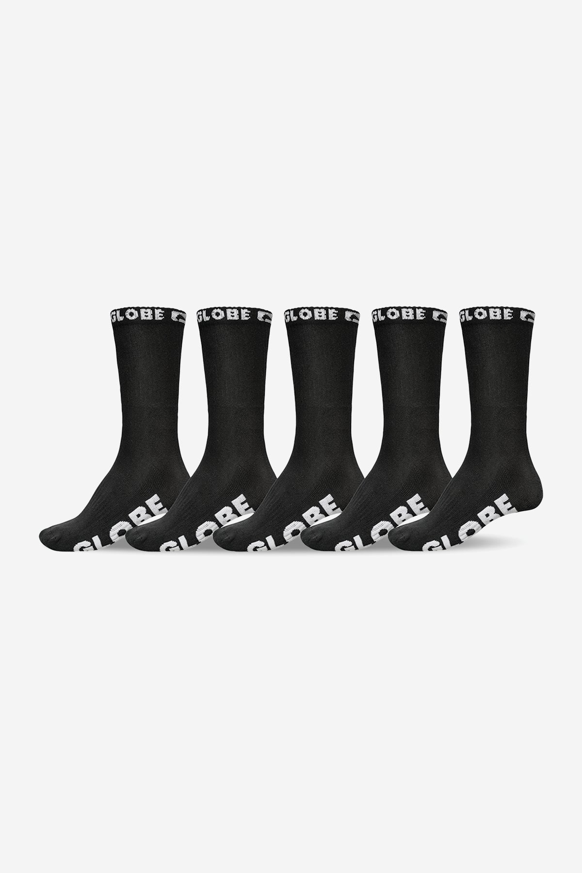 detail of Black Out Crew Sock 5 Pack