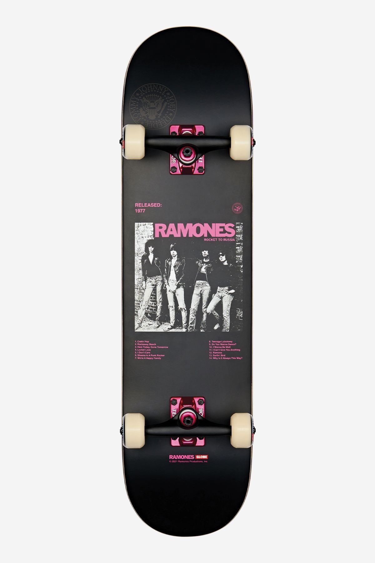 bottom graphic of G2 Ramones 8.0" Complete - Rocket to Russia