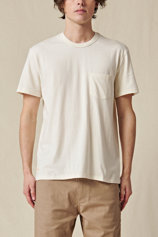 front view of White Globe Tee
