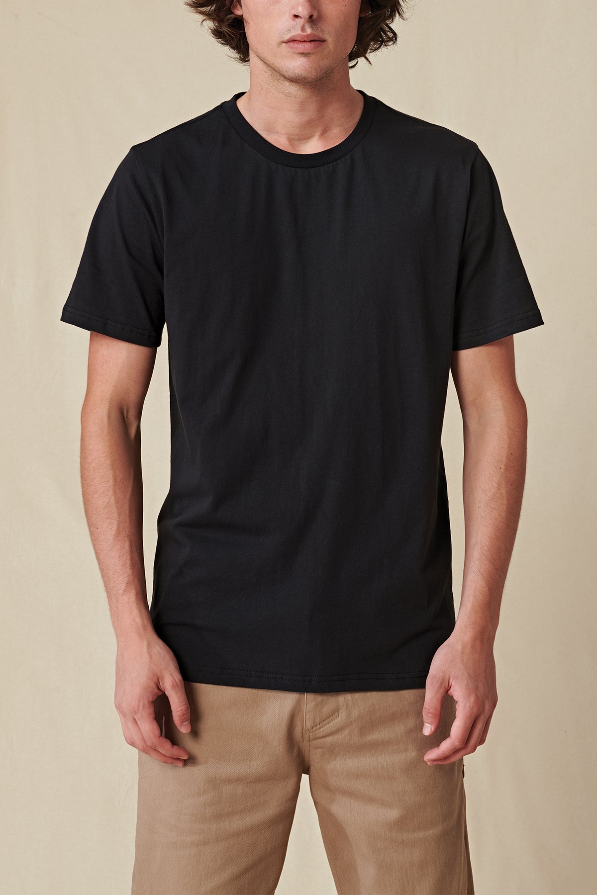 front view of Black Globe Brand tee