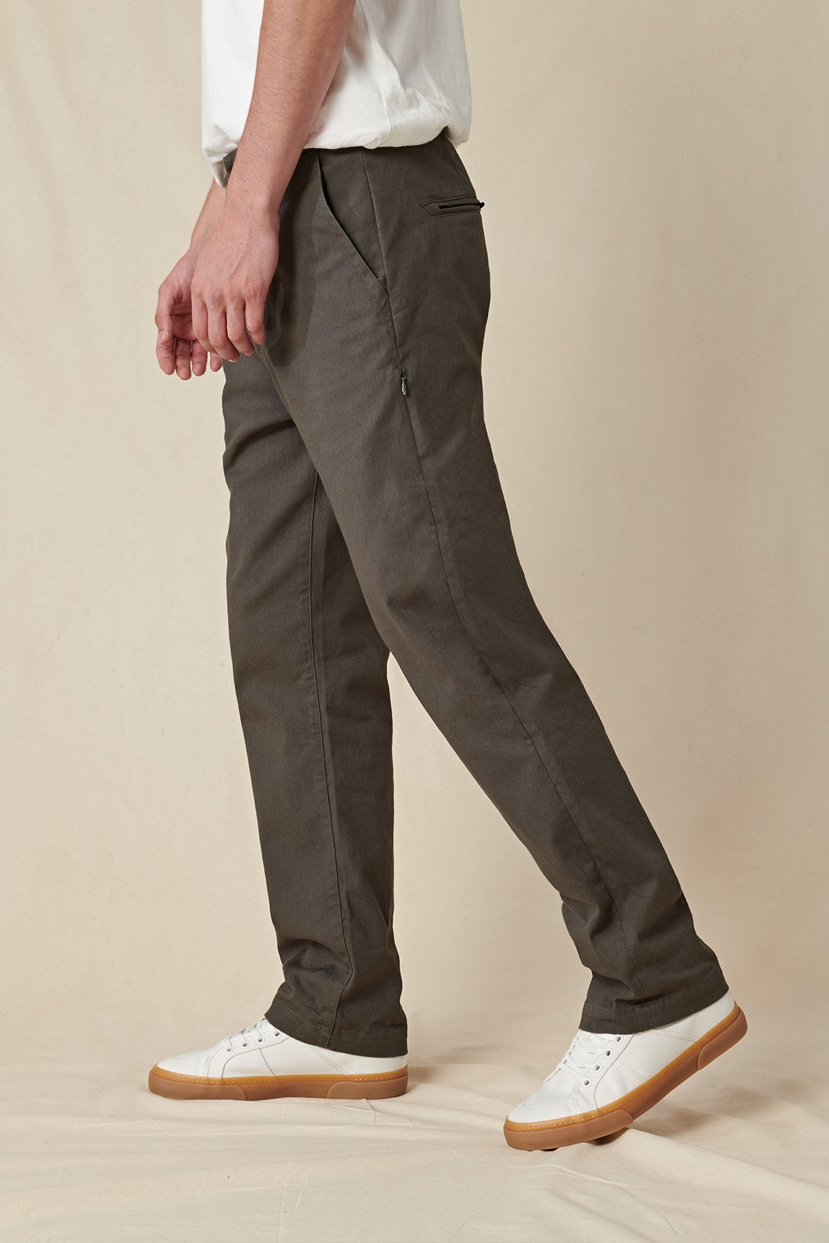 side view of Forest Globe Pants. 
